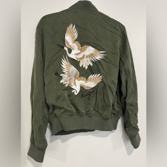 NEW Hugo Boss Green Bomber Jacket - 80% off! - Picture 2 of 2